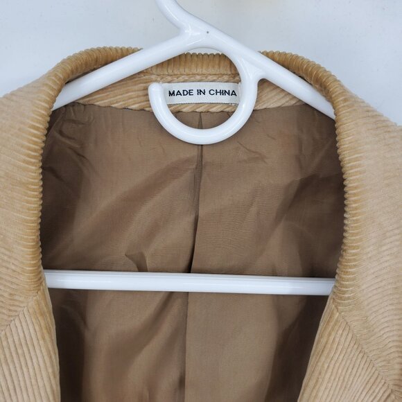 Bret Lawrence Tailored Brown Corduroy Elbow Patch Men's Blazer Suit Jacket 44 R - Picture 5 of 16